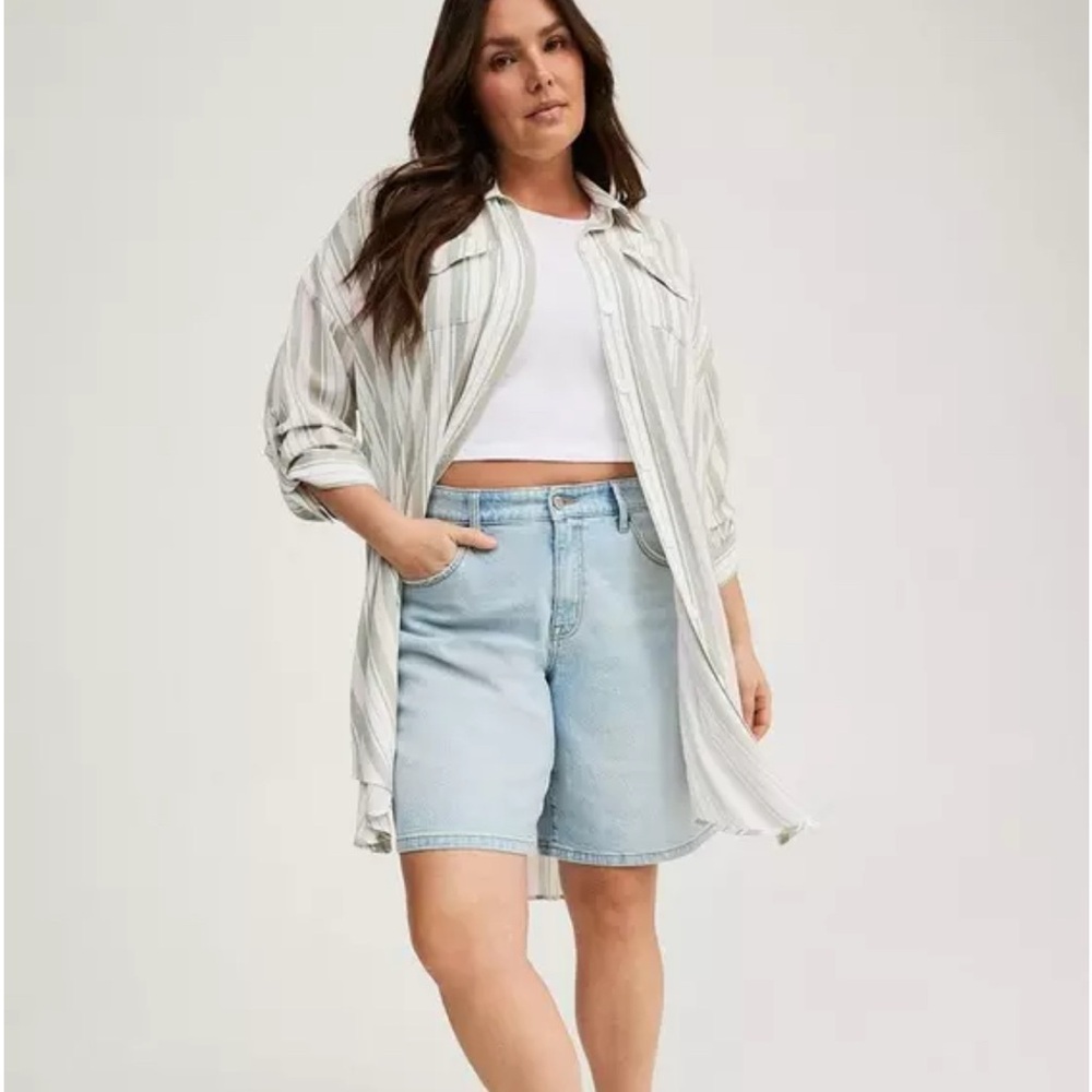 Torrid Shacket and Wide Leg Pants Set